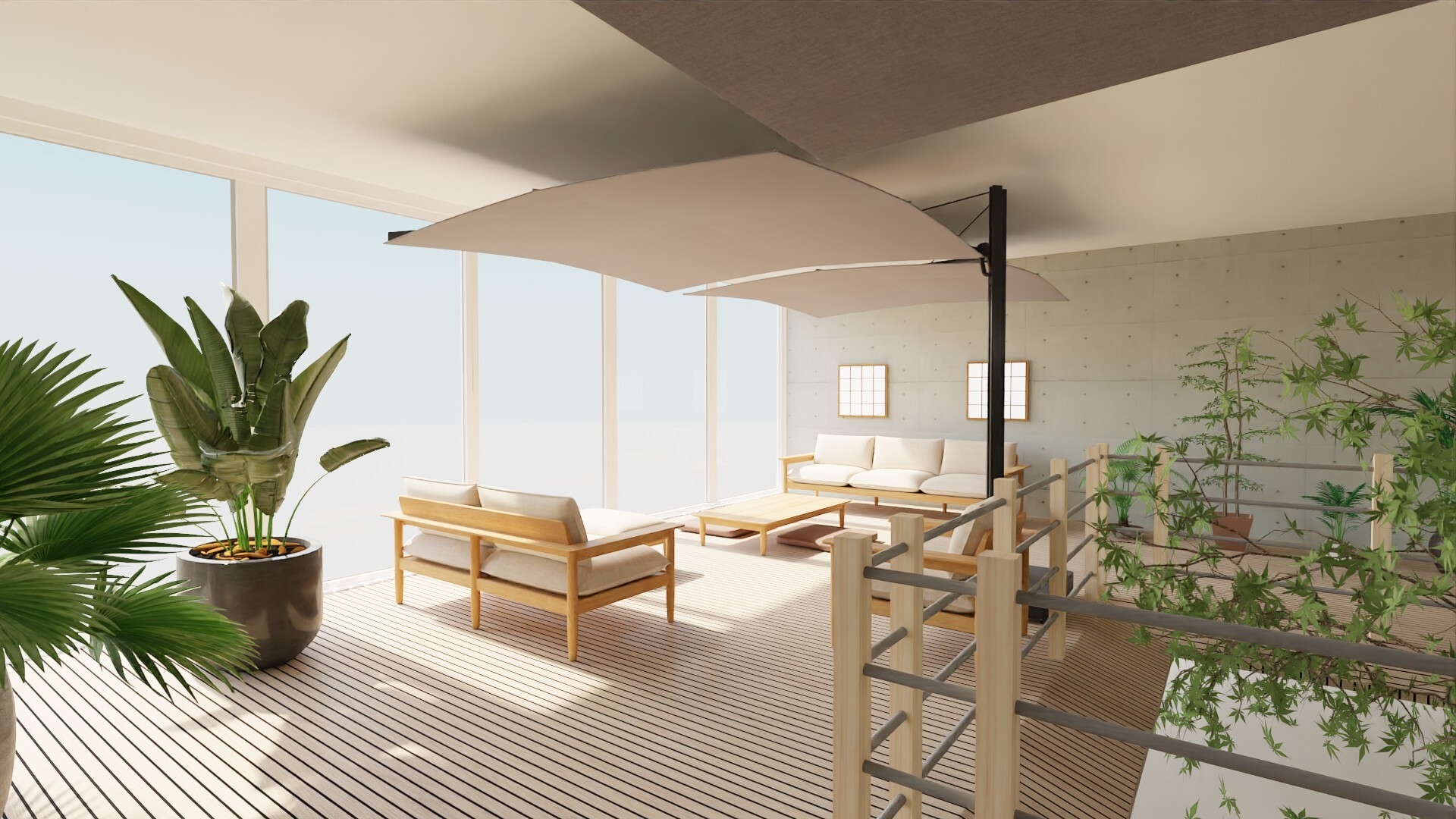 Okujō / 屋上 view #2